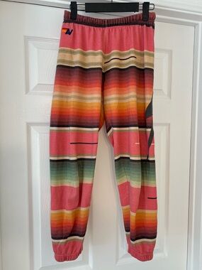 Aviator Nation Tribal Print Sweatpants Lightning Bolt Size Extra Small